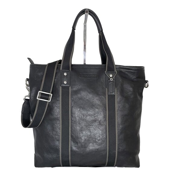 COACH Heritage Leather Utility Tote - Picture 1 of 11